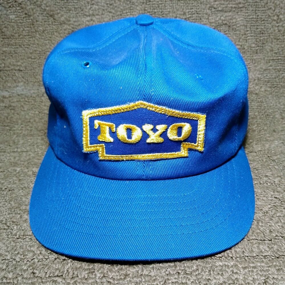Vintage Toyo Tires Patch Logo Snapback Hat Cap Ballcap Adjustable Back Rare
